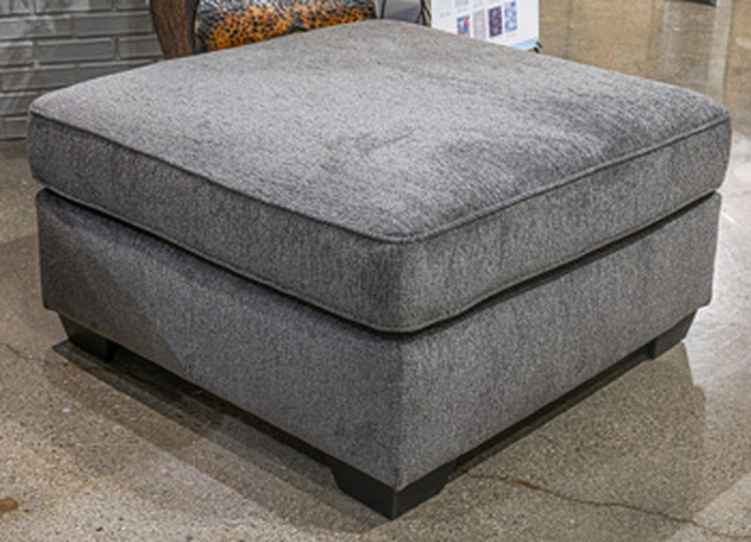 Olten Oversized Chair and Accent Ottoman In Graphite 31305U2