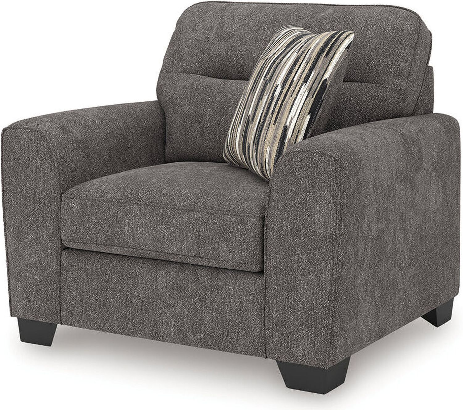 Olten Oversized Chair and Accent Ottoman In Graphite 31305U2