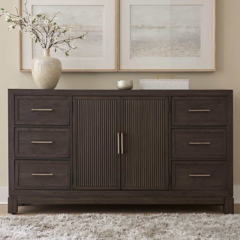 Modern Edge 2 Door 6 Drawer Dresser 313BR31