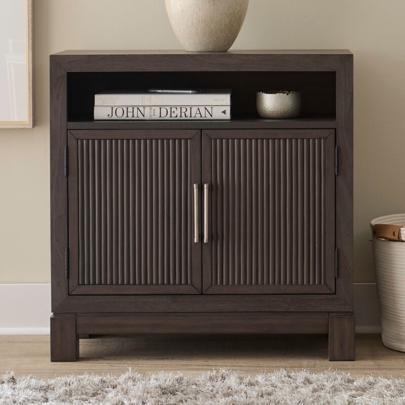 Modern Edge Bedside Chest w/ Charging Station 313BR62