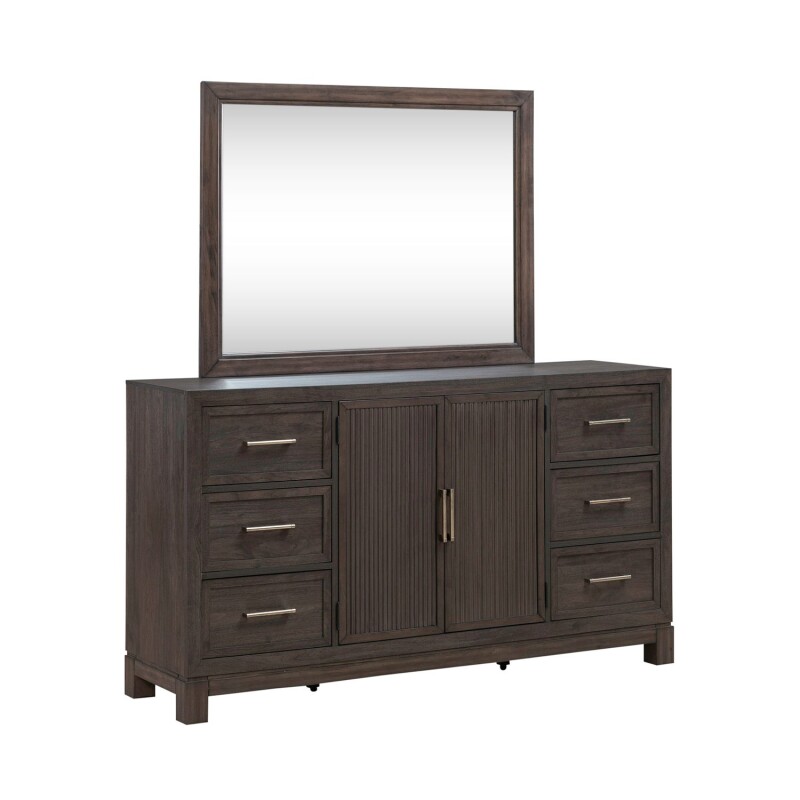Modern Edge Dresser & Mirror 313BRDM