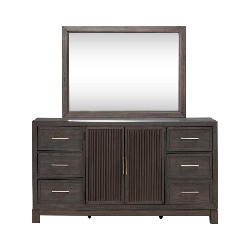 Modern Edge Dresser & Mirror 313BRDM