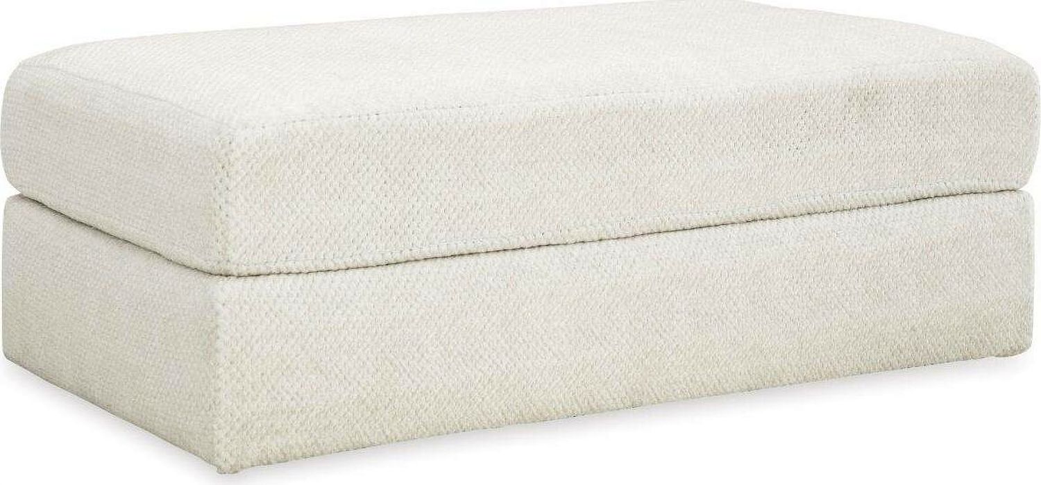 Karinne Oversized Accent Ottoman In Linen 3140308
