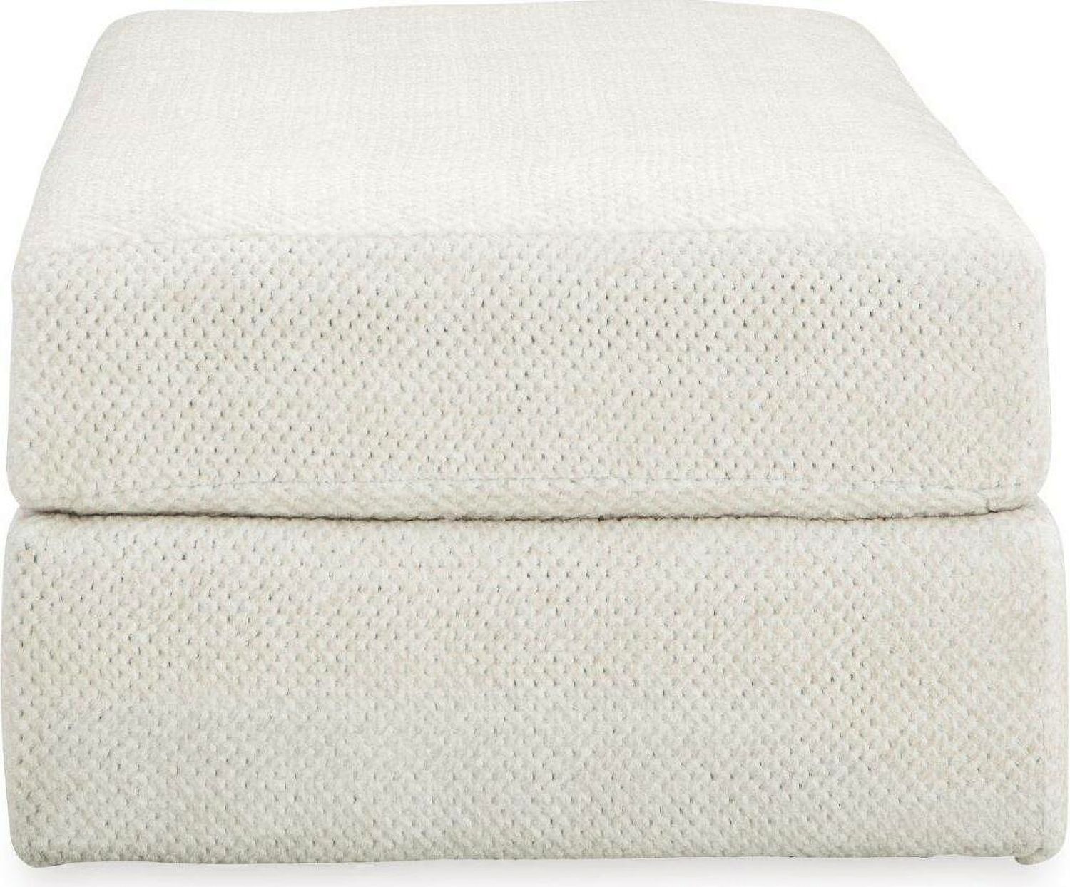 Karinne Oversized Accent Ottoman In Linen 3140308