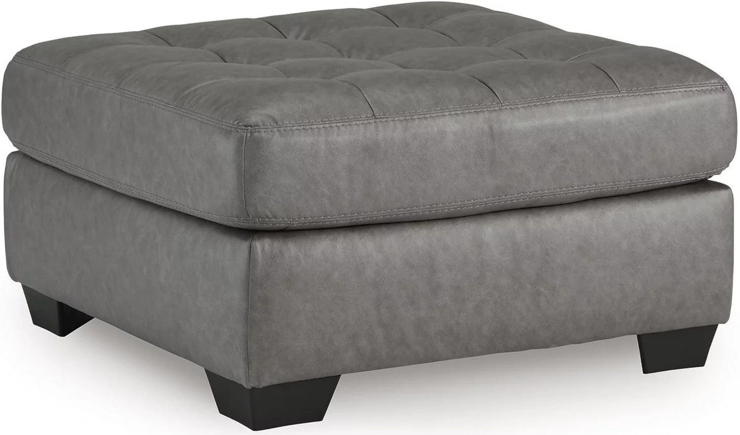 Clairette Court Oversized Accent Ottoman In Alloy 3150308