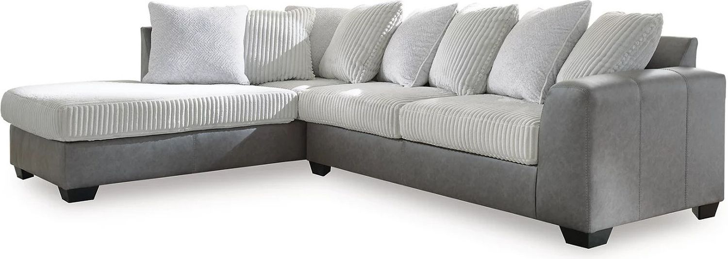 Clairette Court 2-Piece Sectional With LAF Chaise In Alloy 31503S1