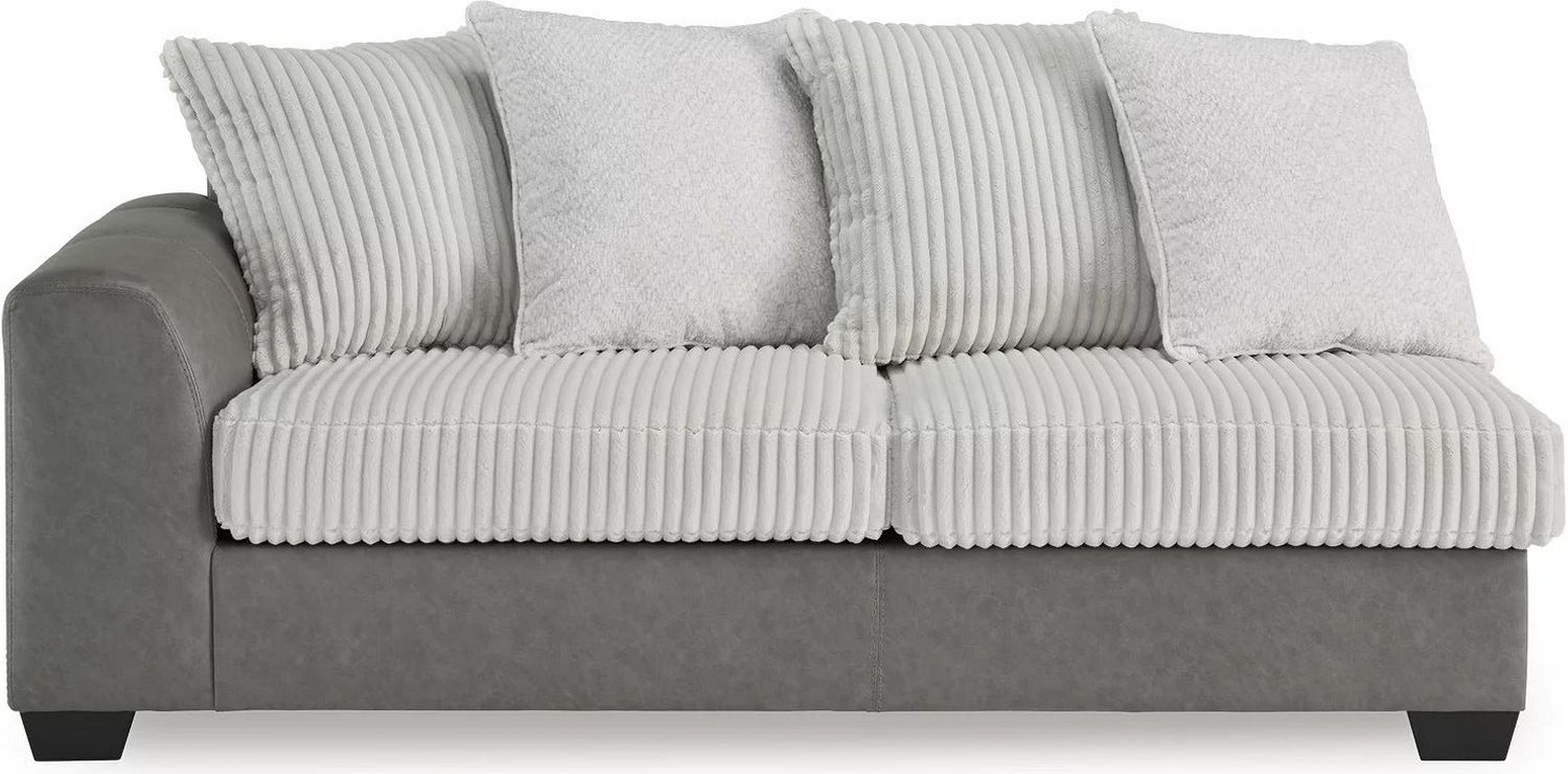 Clairette Court 2-Piece Sectional With RAF Chaise In Alloy 31503S2