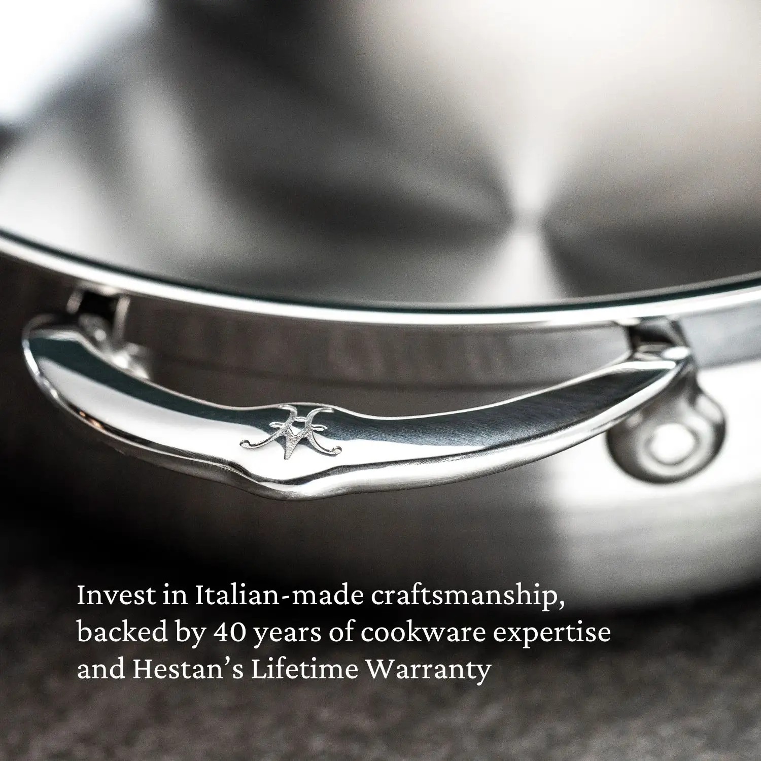 Brushed Clad Stainless Steel Essential Pans with Lid 3.5-Quart 31646