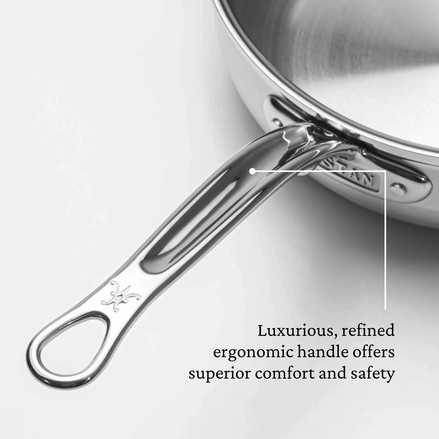 Brushed Clad Stainless Steel Essential Pans with Lid 3.5-Quart 31646