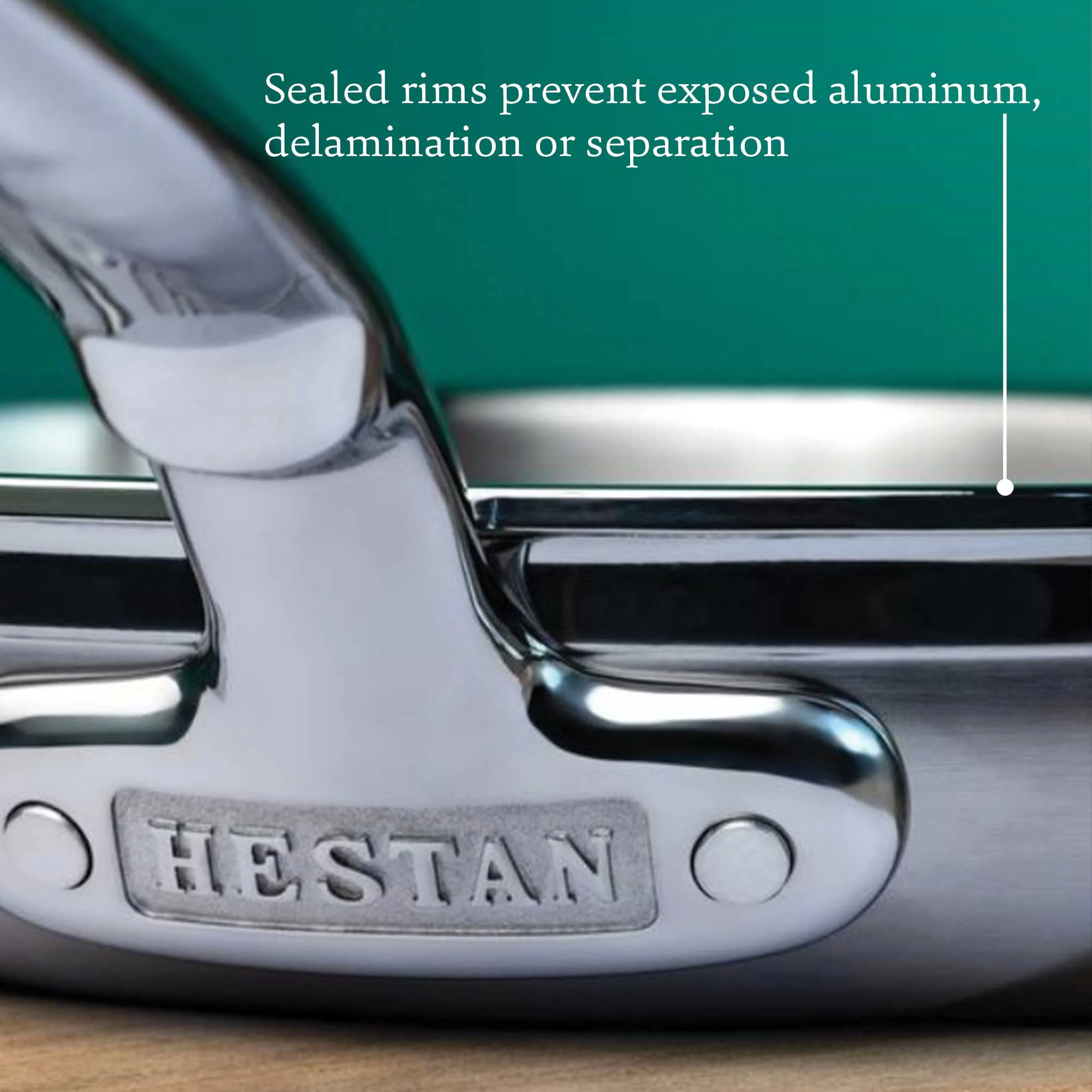 Brushed Clad Stainless Steel Essential Pans with Lid 3.5-Quart 31646