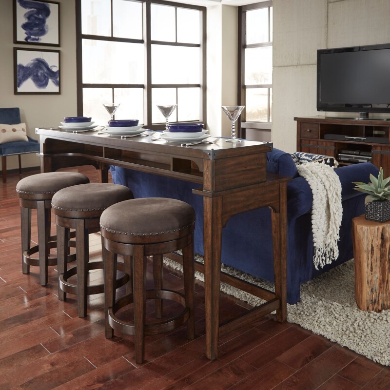 Aspen Skies 4 Piece Console Set (1-Console 3-Stools) 316OTO4PCS