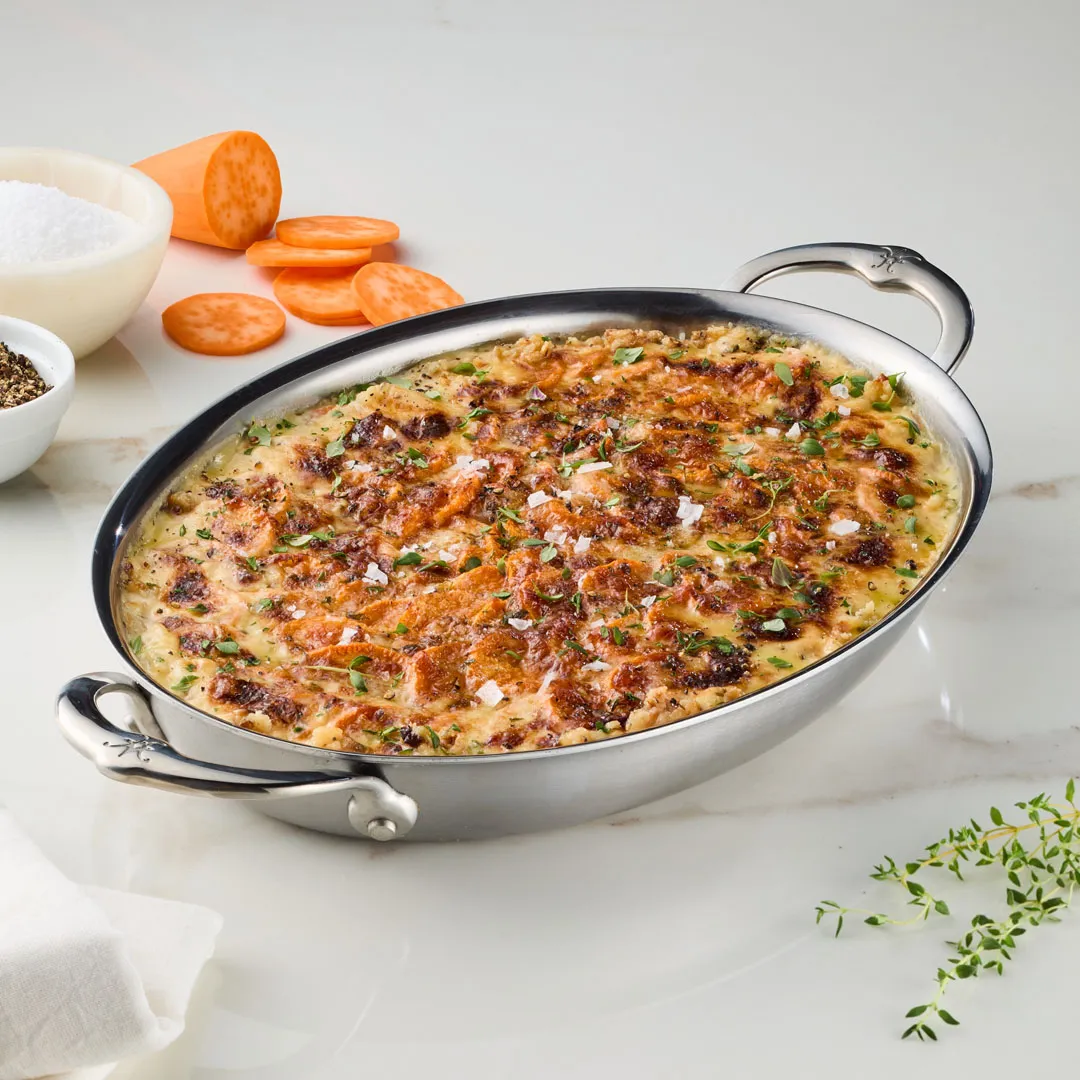 12.5-Inch x 9-Inch Oval Au Gratin 31722