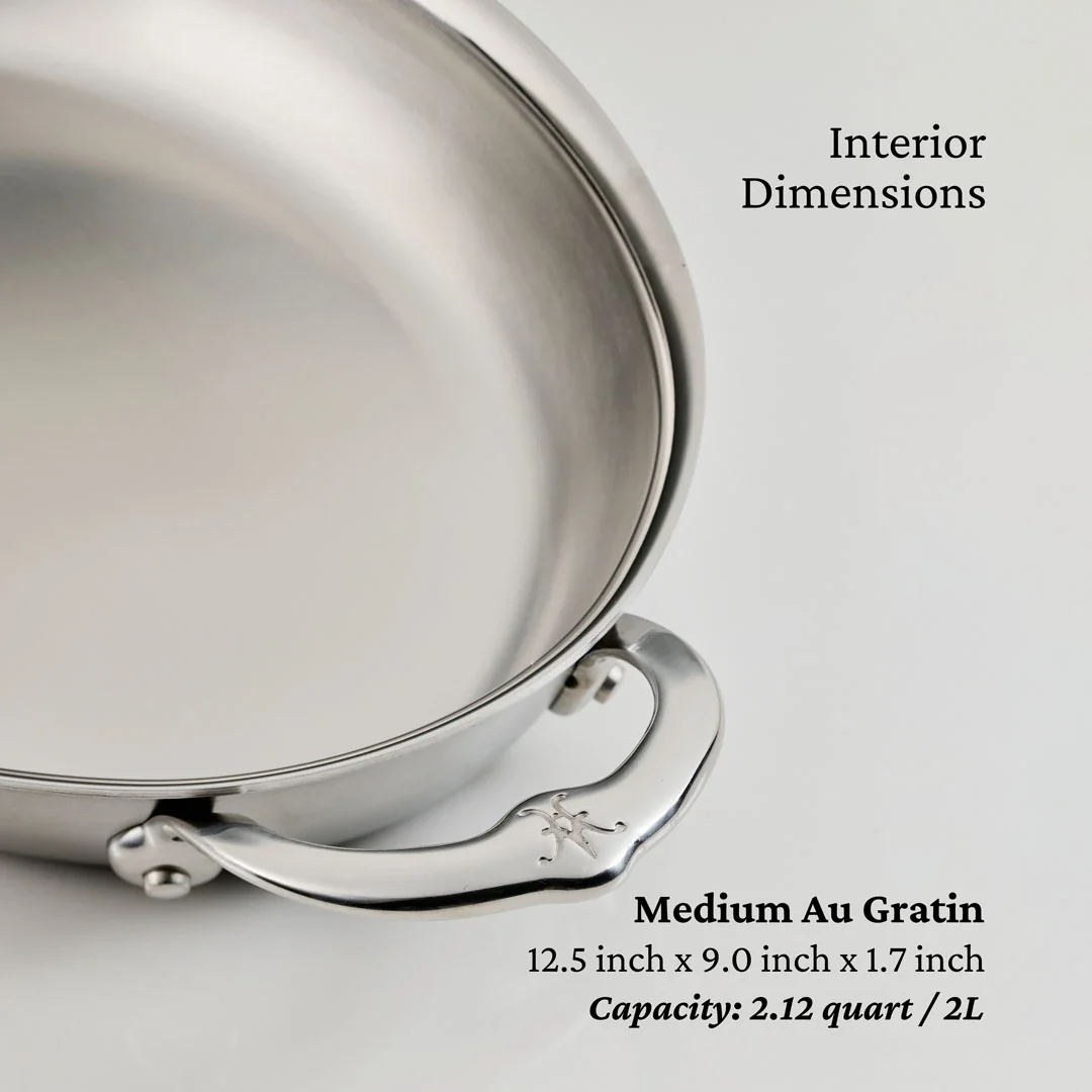 12.5-Inch x 9-Inch Oval Au Gratin 31722