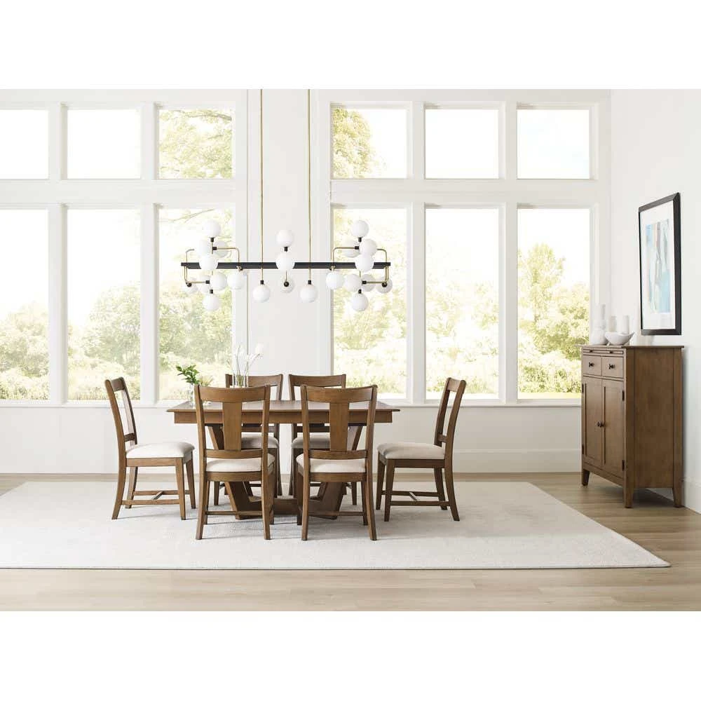 Kafe 80" Rectangular Trestle Table Pkg 317747LP