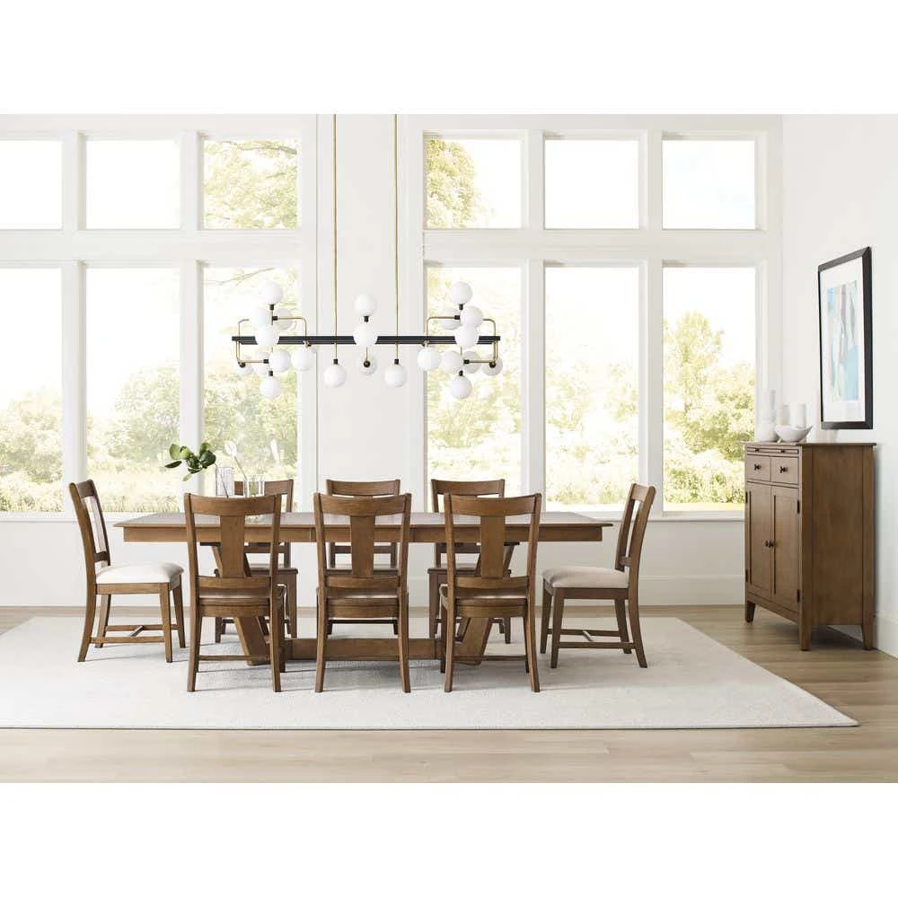 Kafe 80" Rectangular Trestle Table Pkg 317747LP