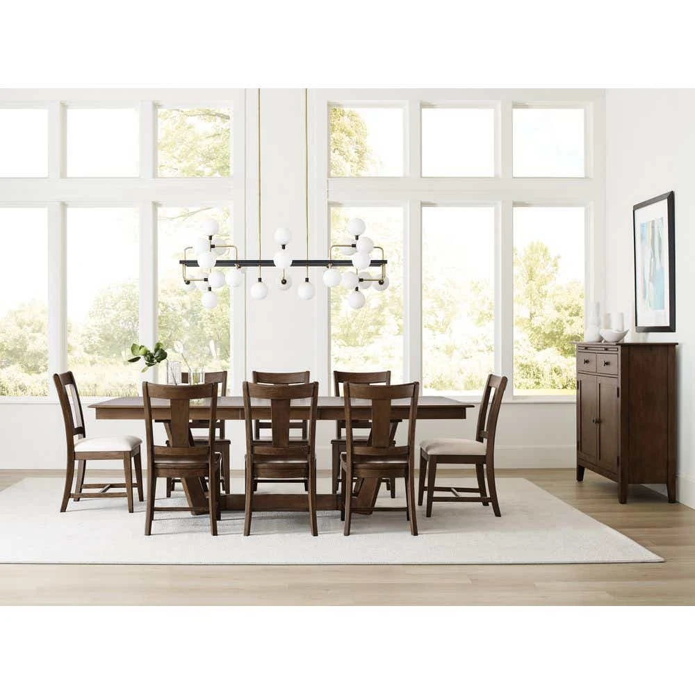 Kafe 80" Rectangular Trestle Table Pkg 317747MP