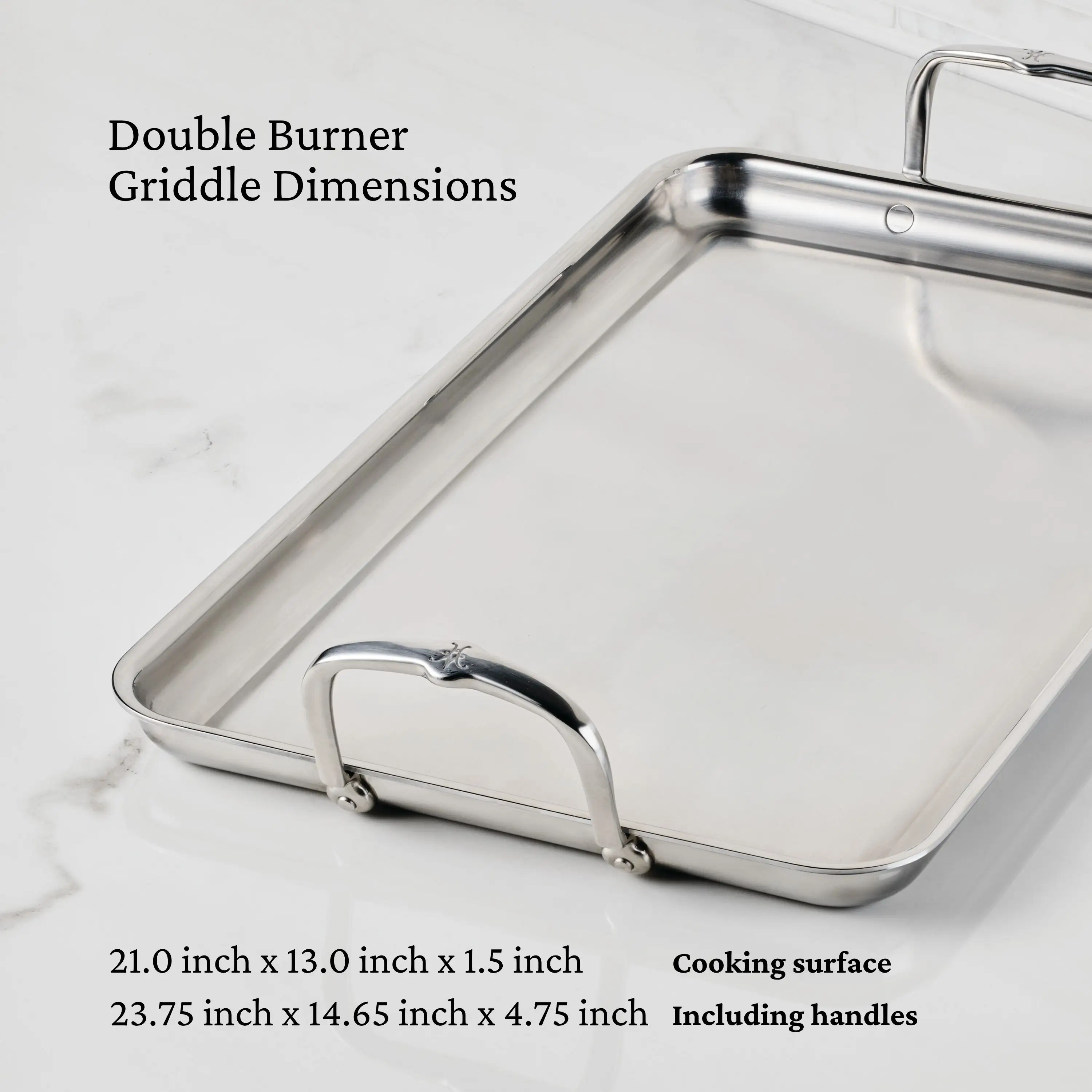 Double Burner Griddle, 21-inch x 13-inch 31790