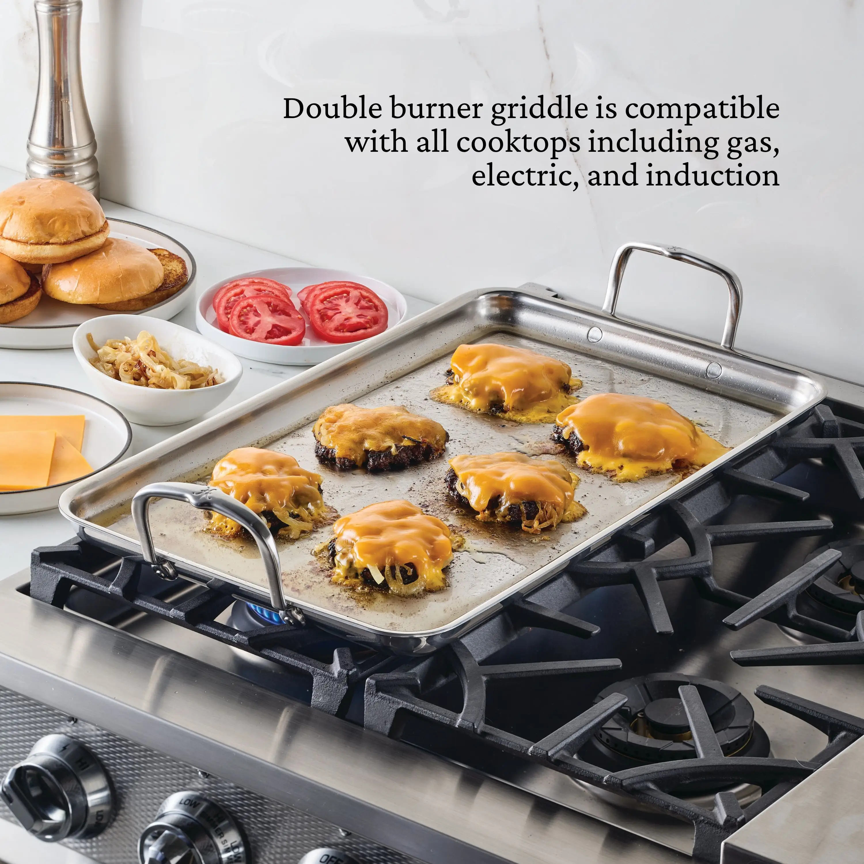 Double Burner Griddle, 21-inch x 13-inch 31790