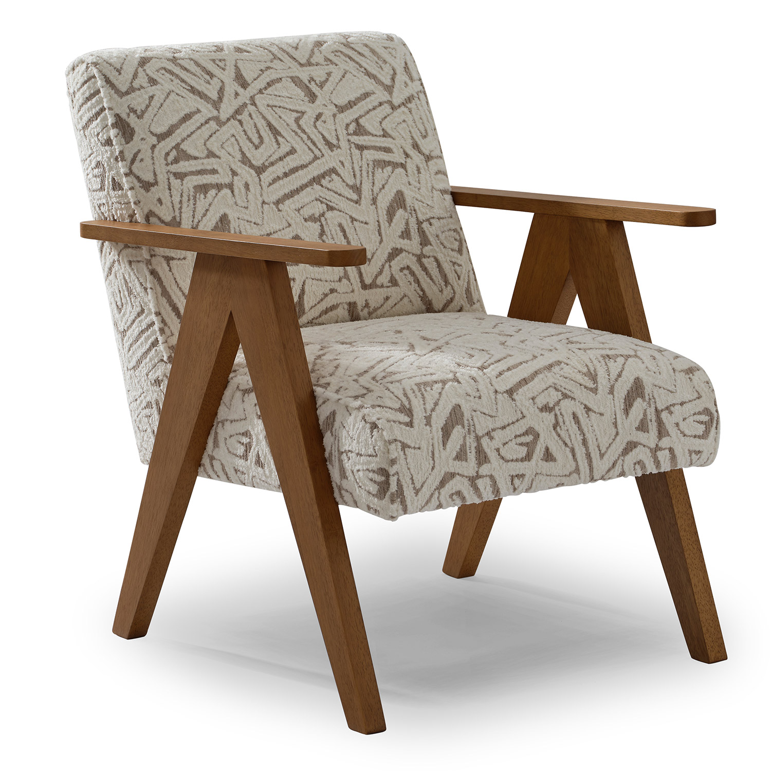 Bayden - Modern Sawhorse Accent Chair - Honey Birch - 3180HB 3180HB