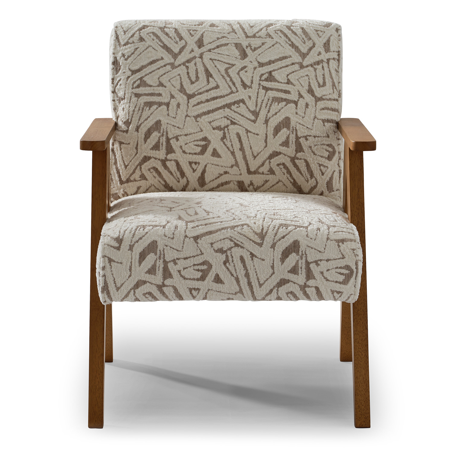 Bayden - Modern Sawhorse Accent Chair - Honey Birch - 3180HB 3180HB