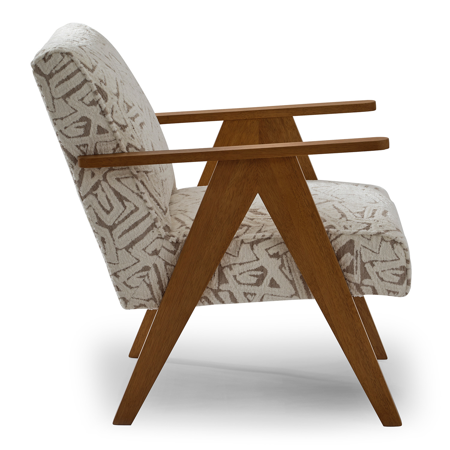 Bayden - Modern Sawhorse Accent Chair - Honey Birch - 3180HB 3180HB