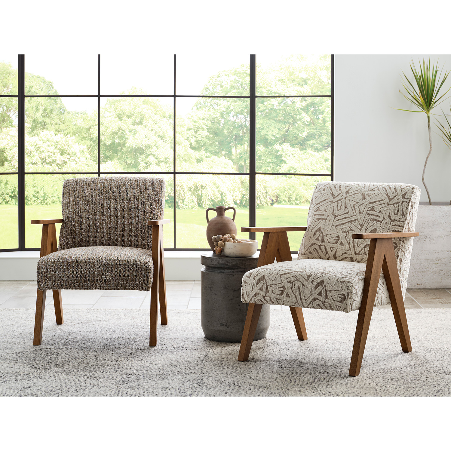 Bayden - Modern Sawhorse Accent Chair - Honey Birch - 3180HB 3180HB
