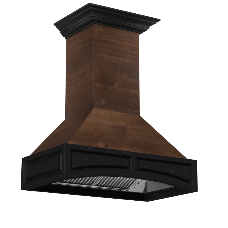Wooden Wall Mount Range Hood - Includes Dual Remote Motor (321AR-RD) - 42 Inch / 700 321ARRD42