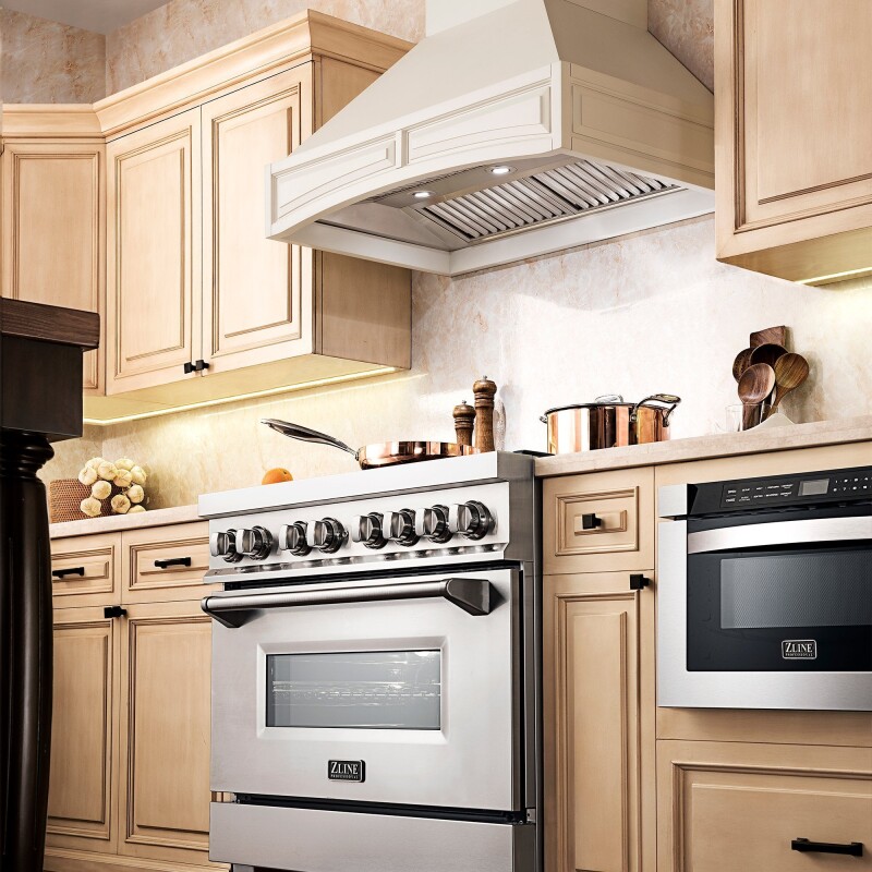 30" Convertible Vent Wooden Wall Mount Range Hood in Cottage (321TT) - 30 Inch 321TT30