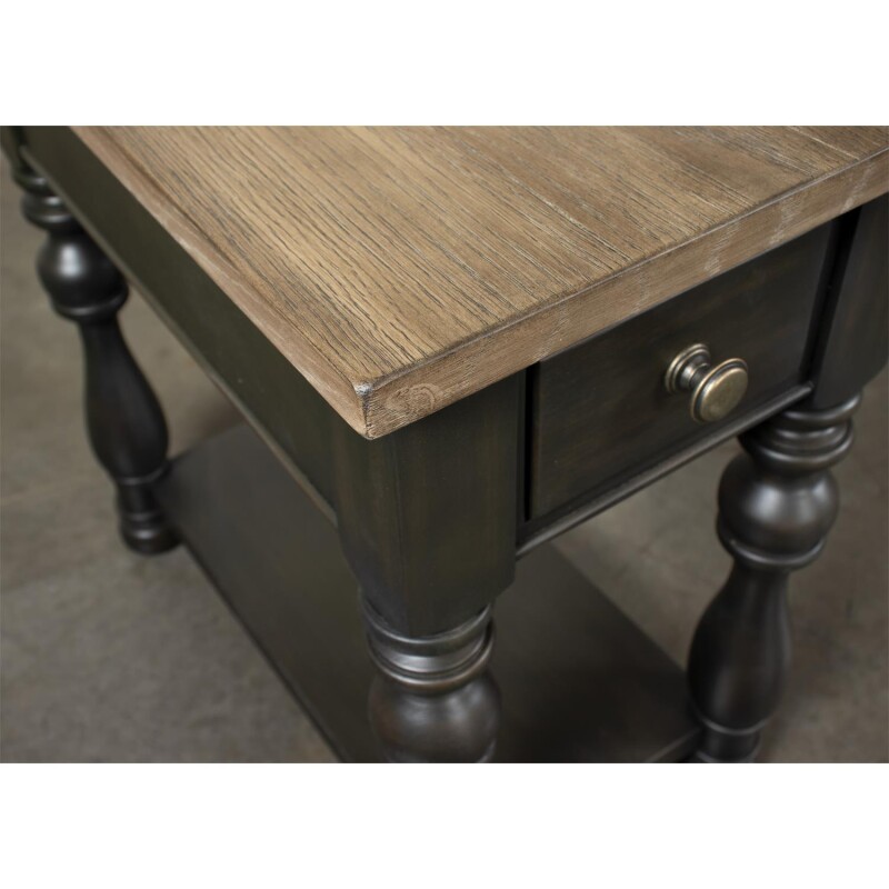 Barrington Two Tone Chairside Table 32312