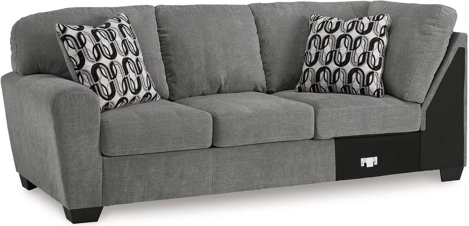 Birkdale Court 3-Piece Sectional With RAF Chaise In Gray 32402S2