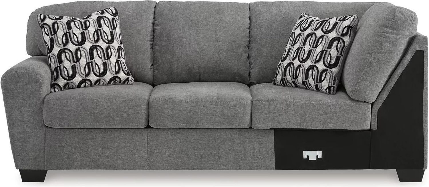 Birkdale Court 3-Piece Sectional With RAF Chaise In Gray 32402S2