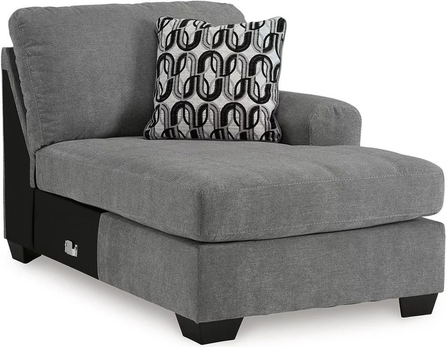 Birkdale Court 3-Piece Sectional With RAF Chaise In Gray 32402S2