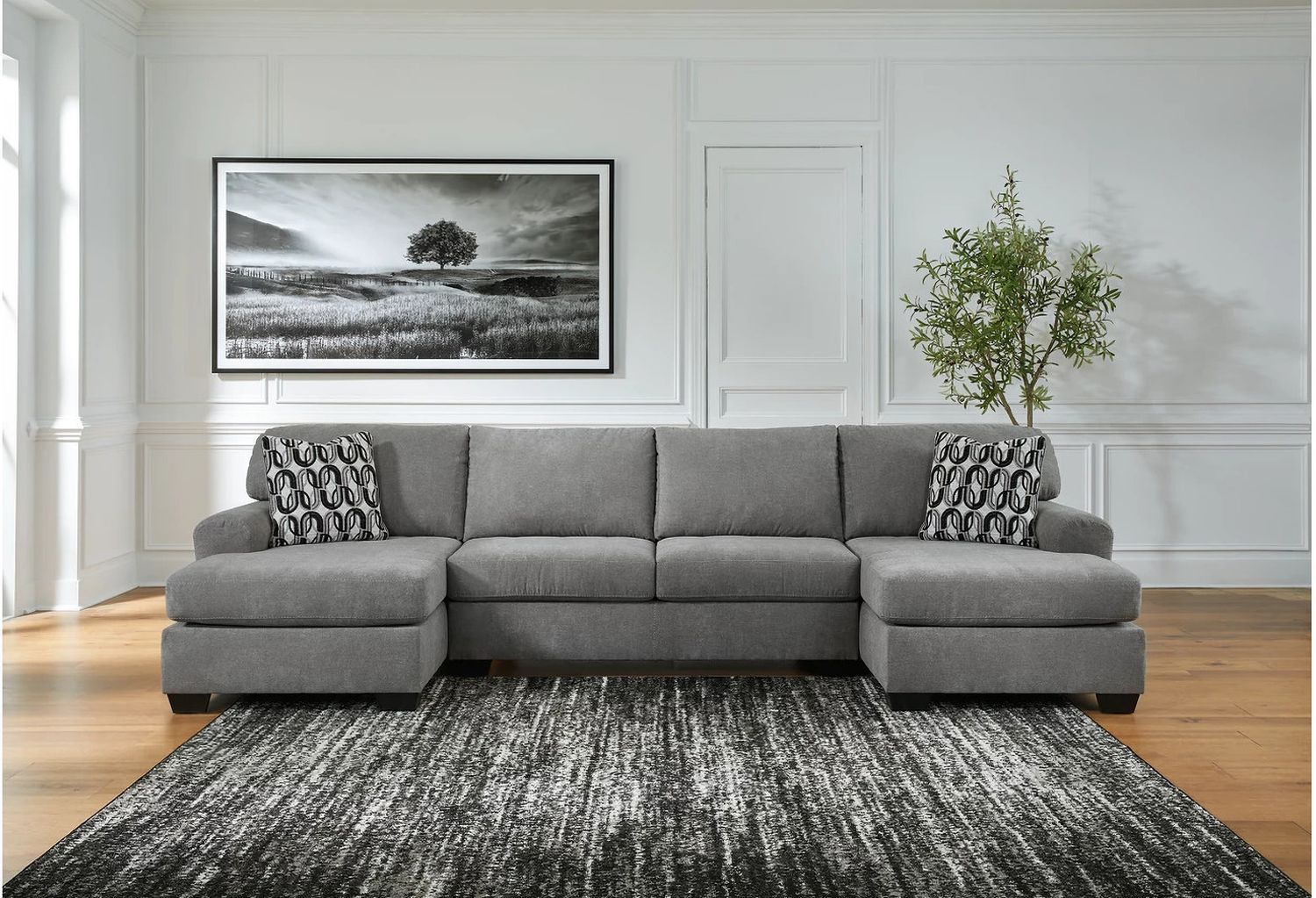 Birkdale Court 3-Piece Sectional In Gray 32402S3