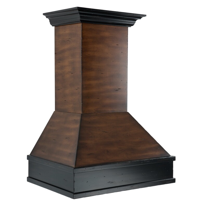 36" Ducted Wooden Wall Mount Range Hood and Hamilton - 36 inch 329AH36