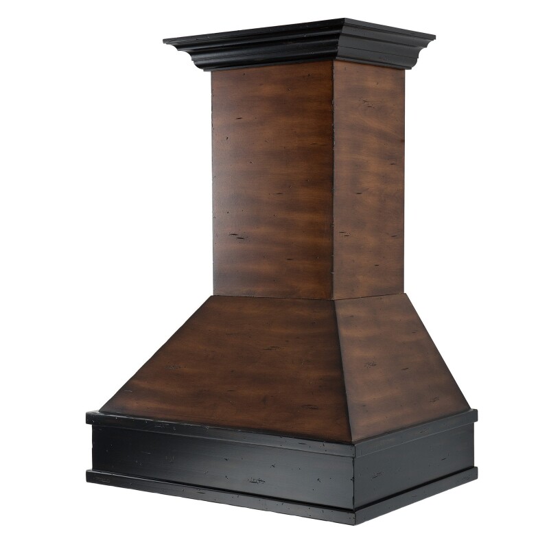36" Ducted Wooden Wall Mount Range Hood and Hamilton - 36 inch 329AH36