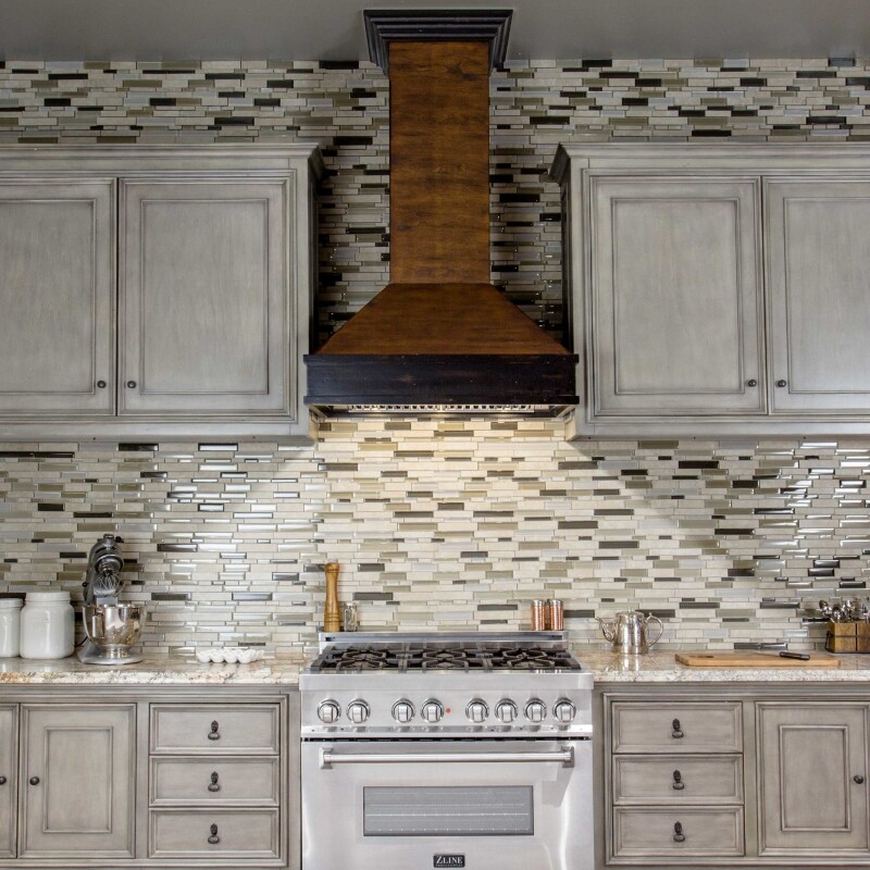 36" Ducted Wooden Wall Mount Range Hood and Hamilton - 36 inch 329AH36