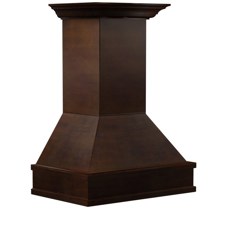 36" Wooden Wall Mount Range Hood and Hamilton - Includes Single Remote Motor - 36 Inch / 400 329WHRS36400