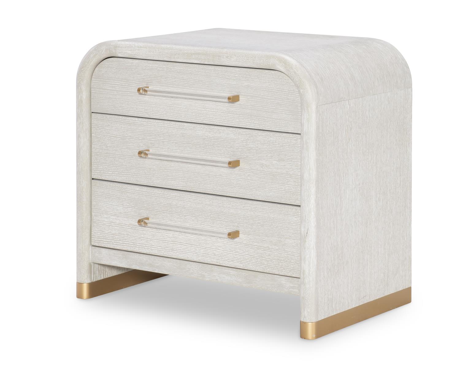 3300 Miramar BR Oyster Three Drawer Nightstand 33003100