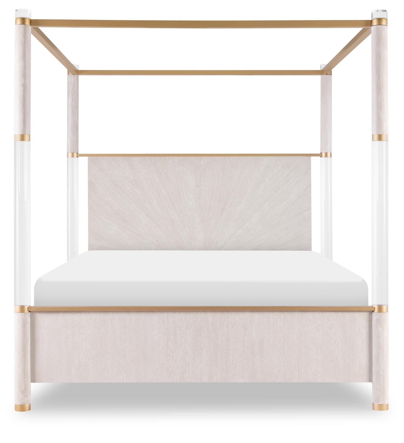 3300 Miramar BR Panel Bed Canopy Acrylic Posts Queen 5/0 33005005K
