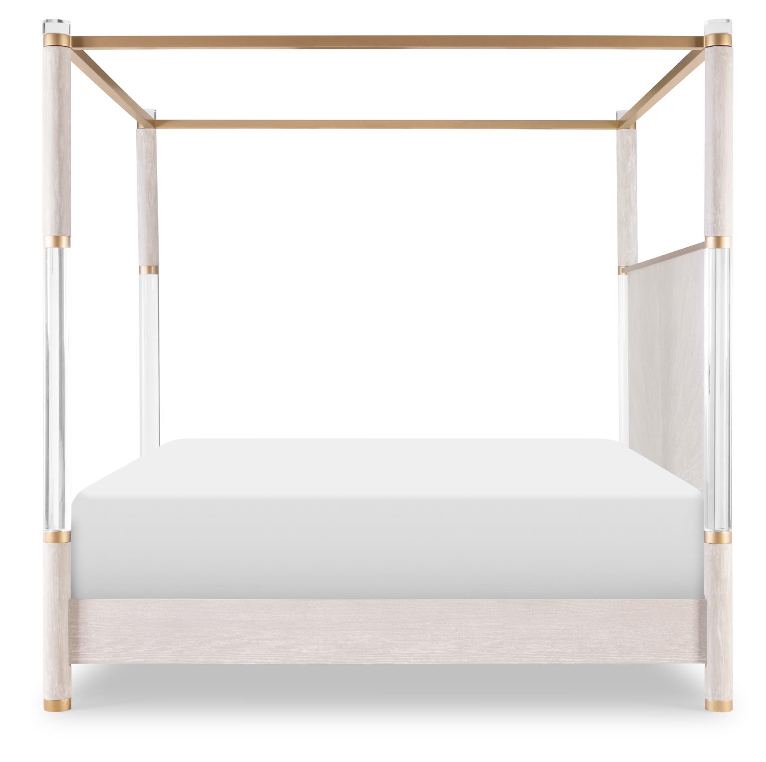 3300 Miramar BR Panel Bed Canopy Acrylic Posts Queen 5/0 33005005K