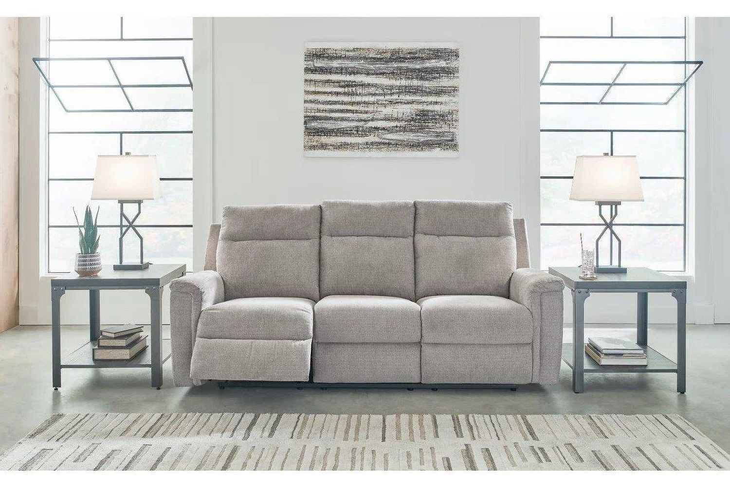 Barnsana Power Reclining Living Room Set In Ash 33201U1