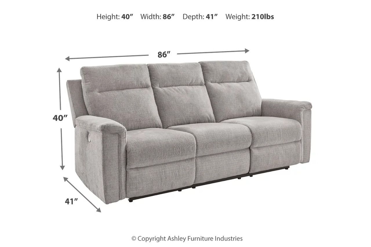 Barnsana Power Reclining Living Room Set In Ash 33201U1