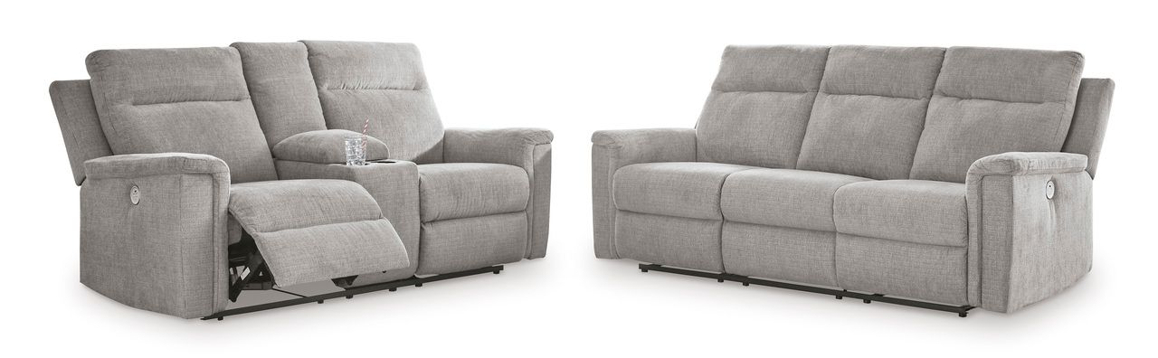 Barnsana Power Reclining Living Room Set In Ash 33201U1