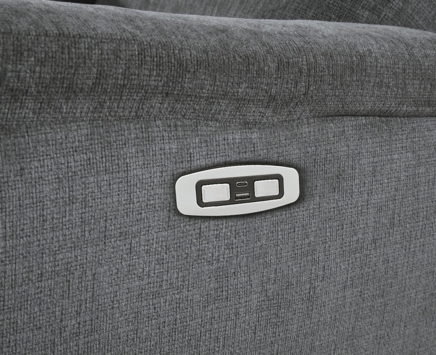 Barnsana Power Reclining Sofa In Gravel 3320287