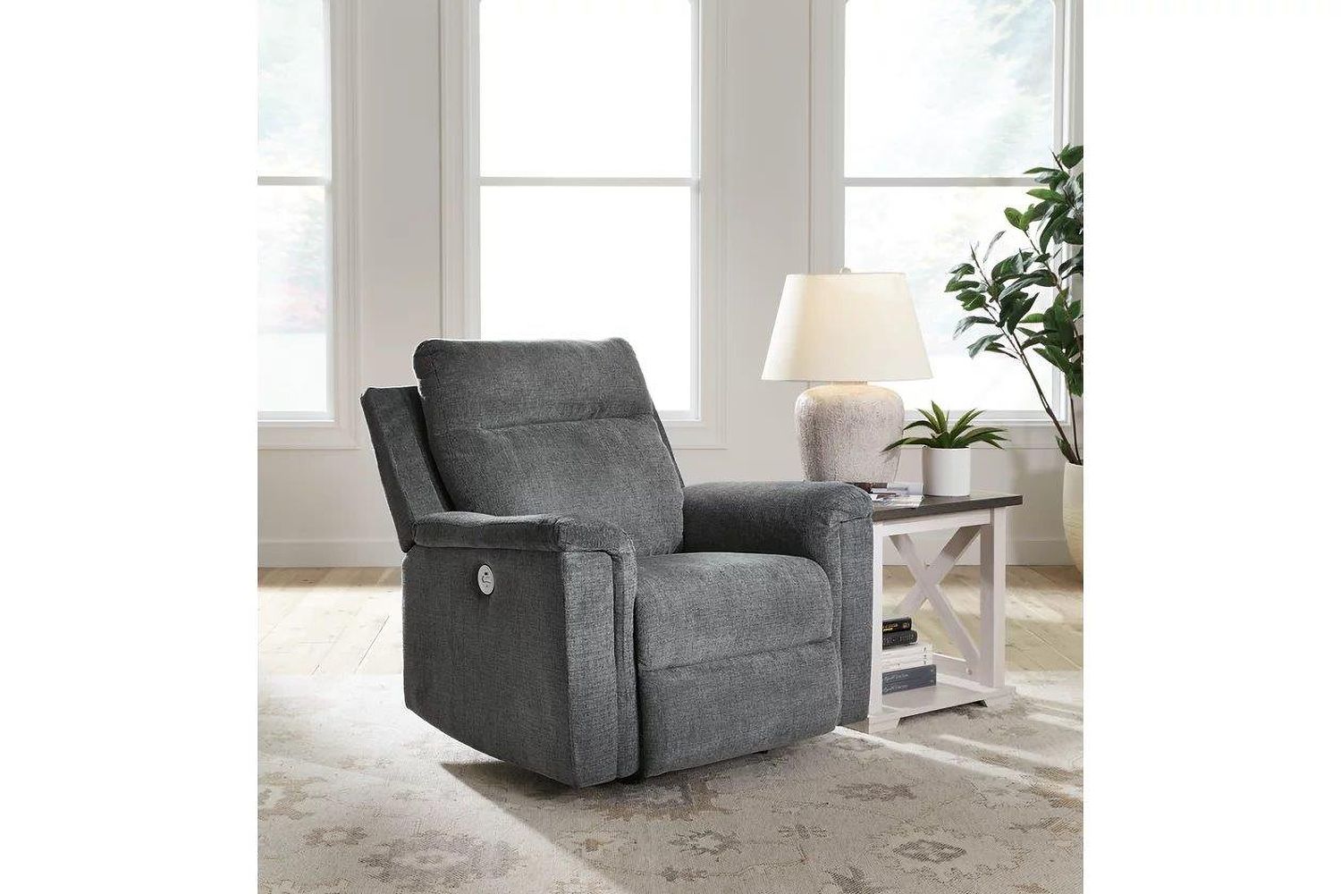 Barnsana Power Recliner In Gravel 3320298