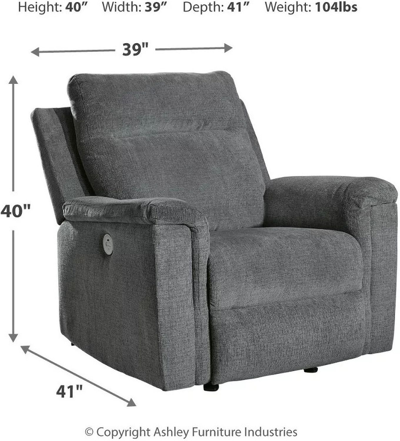 Barnsana Power Recliner In Gravel 3320298