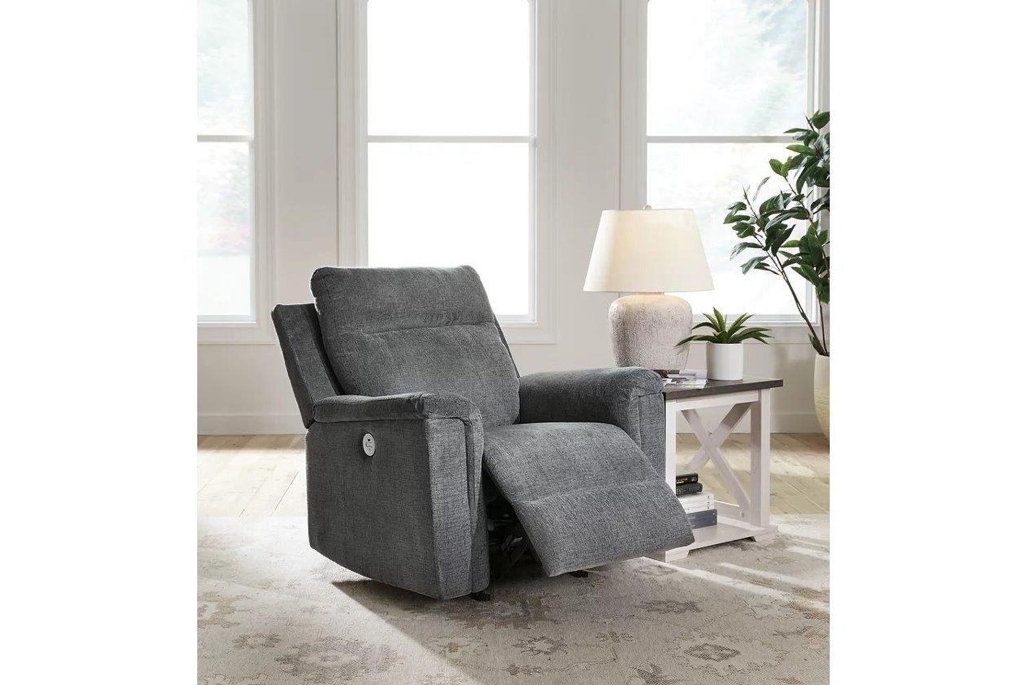 Barnsana Power Recliner In Gravel 3320298
