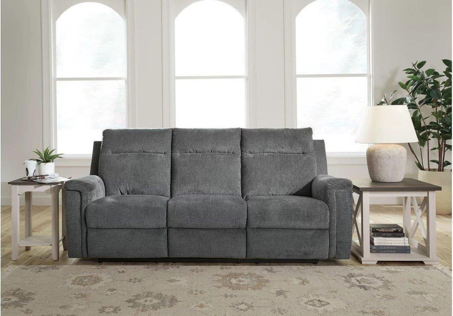 Barnsana Power Reclining Living Room Set In Gravel 33202U1