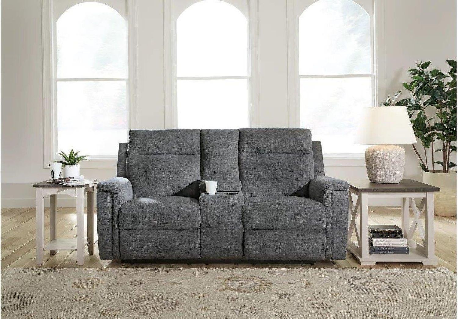 Barnsana Power Reclining Living Room Set In Gravel 33202U1