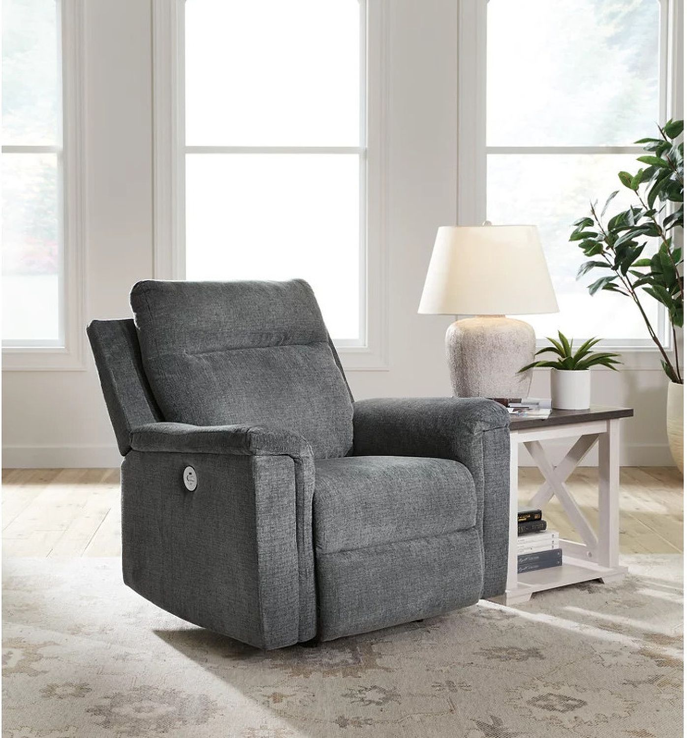 Barnsana Power Reclining Living Room Set In Gravel 33202U1